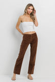 Brown Corduroy Straight Pants