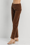 Brown Corduroy Straight Pants