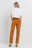 Caramel Corduroy Straight Pants