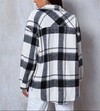 Black and White Plaid  Shirt