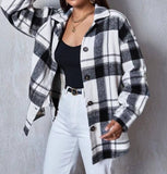 Black and White Plaid  Shirt