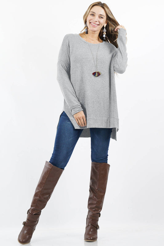 Heather Plus Melange Sweater